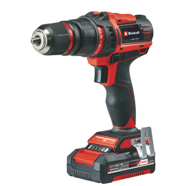 Дрель-шуруповерт EINHELL PXC TE-CD 18/45 3X-Li, 2Ач, с одним аккумулятором [4513990]